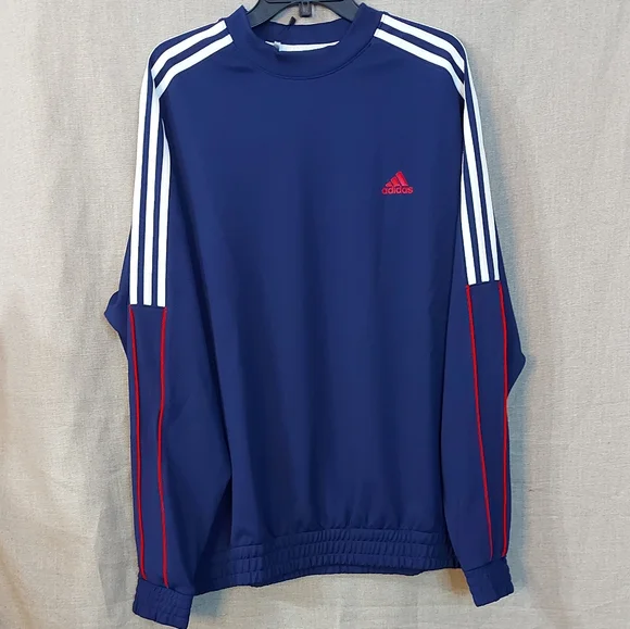 Adidas usa golf pullow sweaters size X-Large color blue Long sleeves  crewneck - Picture 11 of 16